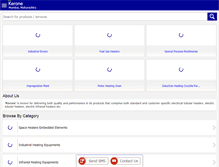 Tablet Screenshot of keroneindia.com